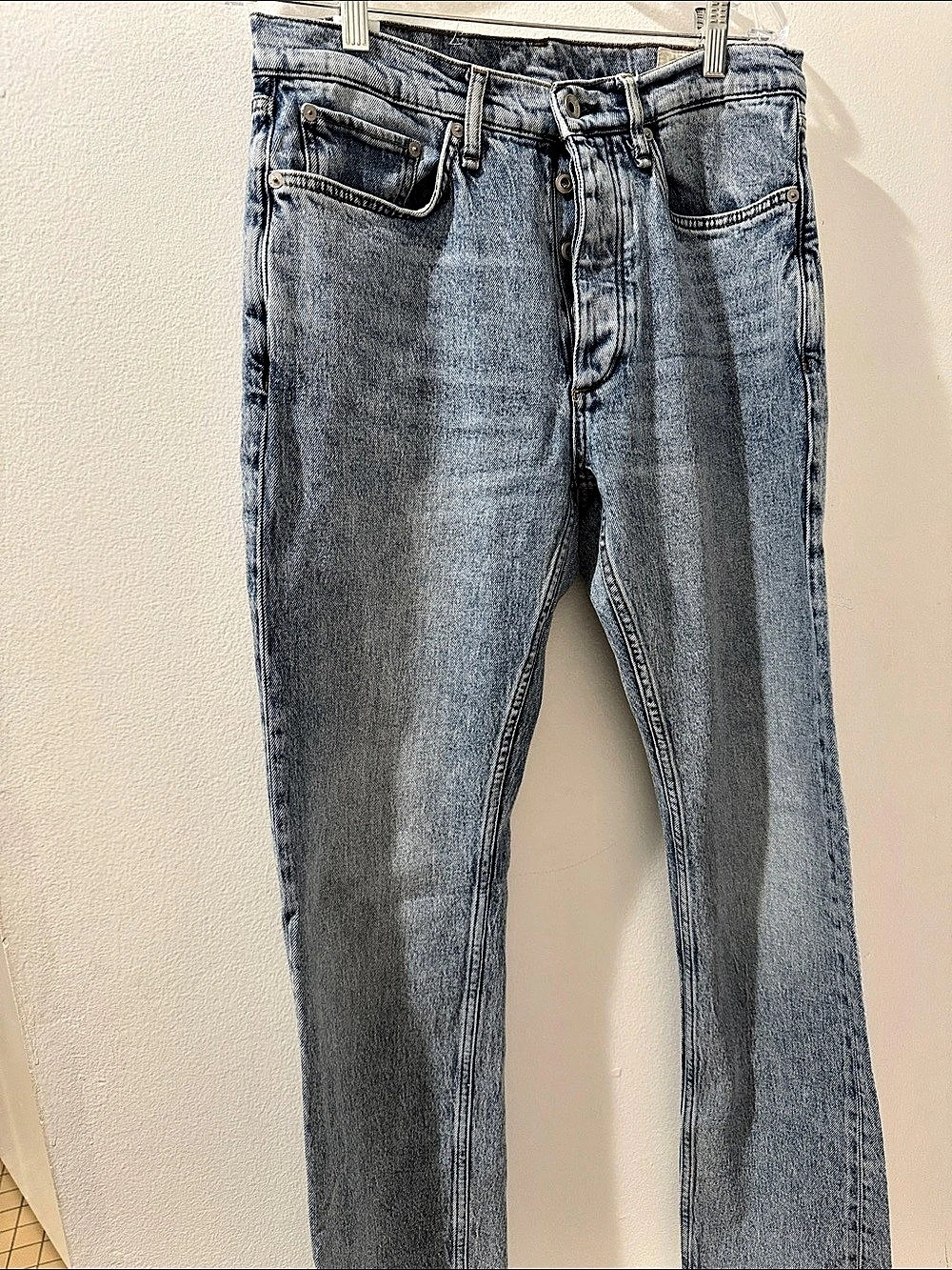 rag & bone Fit 4 Straight Leg Jeans in Blue Waist 32 Like New